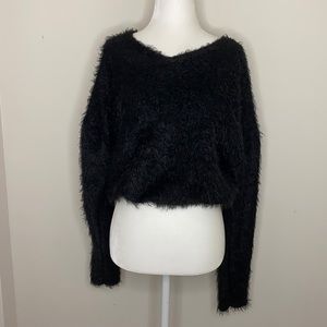 Zara furry black sweater